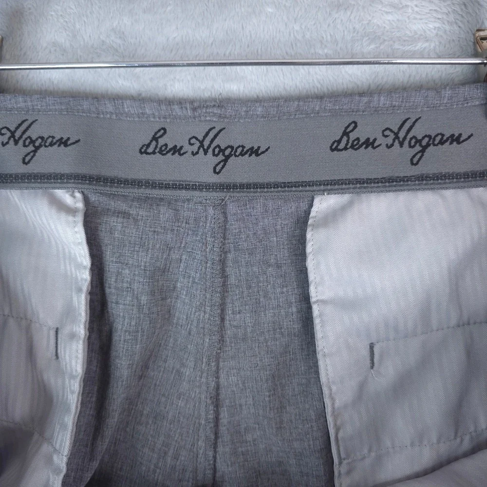 Ben Hogan Performance Golf Shorts Men 44x10 Gray Stretch Flat Front WT4410